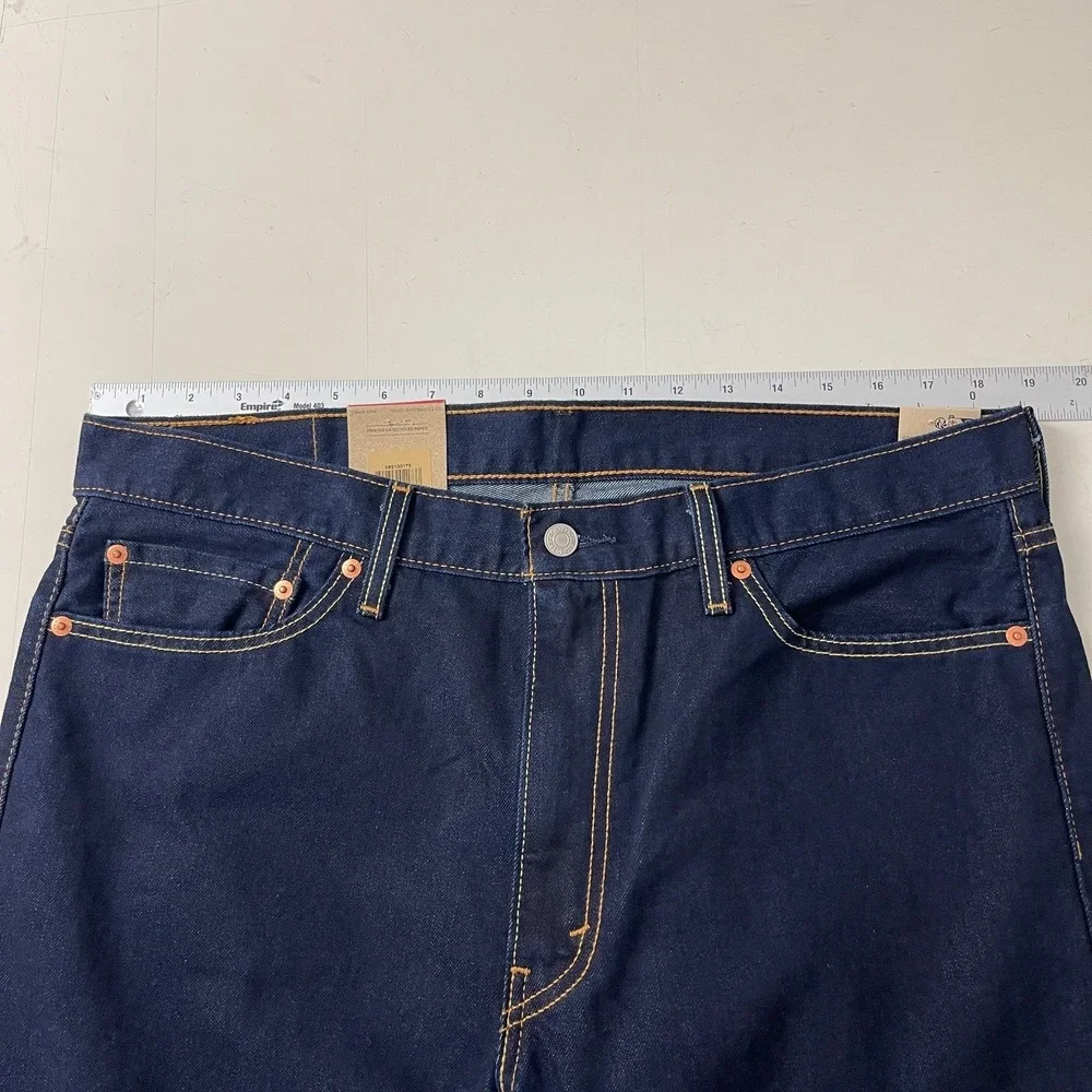 Levis 513 Jeans Mens 36x32 Blue Slim Straight Jeans Indigo Denim Cowboy Grunge